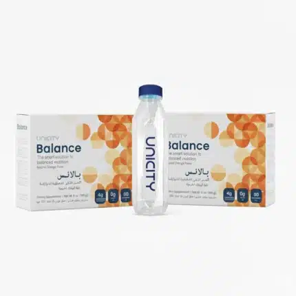 عبوتين بالانس وزجاجة