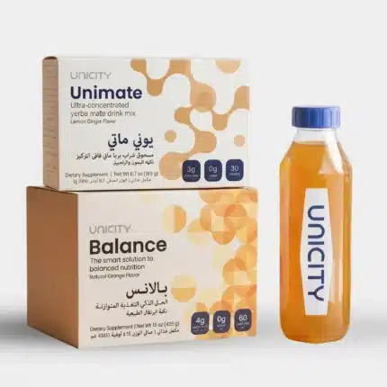 30-Day Feel Great Package – Unimate Lemon Ginger Canister, Balance & Unicity Bottle